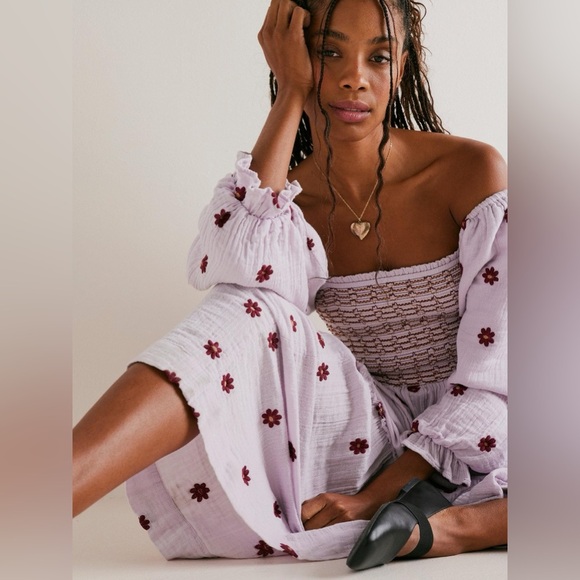 Free people Dahlia Embroidered Maxi Dress - Picture 5 of 8